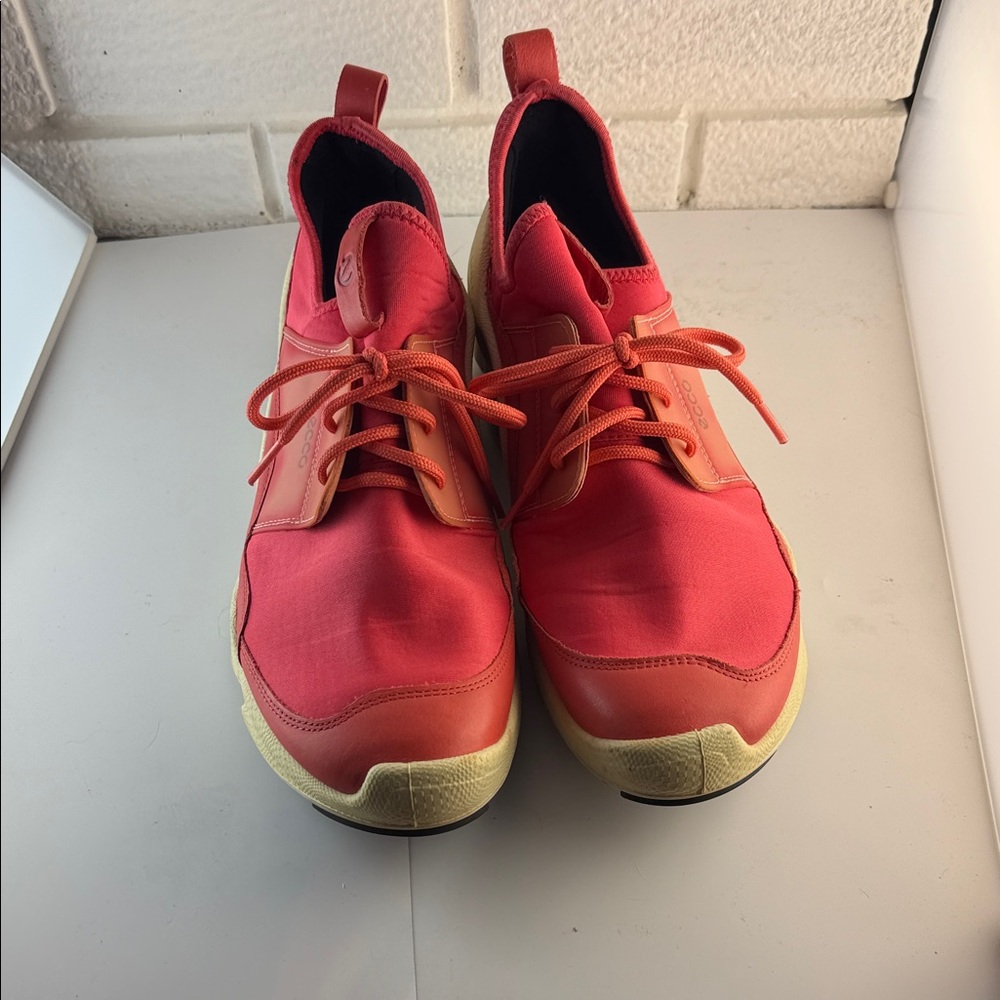 Ecco Black and Red Sneakers